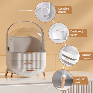 Makeup Case | Portable Cosmetic Organizer | Storage Box | Jewellery Holder