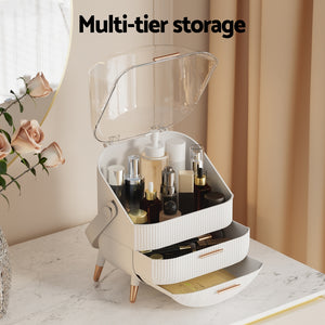 Makeup Case | Portable Cosmetic Organizer | Storage Box | Jewellery Holder