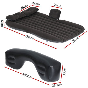 Car Mattress | 134x78cm Inflatable SUV Back Seat Camping Bed | Black
