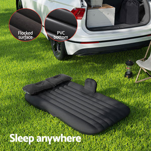 Car Mattress | 134x78cm Inflatable SUV Back Seat Camping Bed | Black