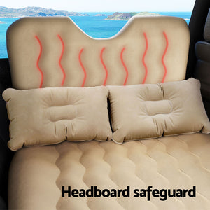 Car Mattress | 176x80cm Inflatable SUV Back Seat Camping Bed | Beige