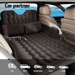 Car Mattress | 176x80cm Inflatable SUV Back Seat Camping Bed | Charcoal
