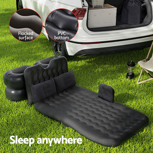 Car Mattress | 176x80cm Inflatable SUV Back Seat Camping Bed | Charcoal