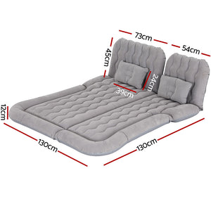 Car Mattress | 175x130cm Inflatable SUV Back Seat Camping Bed | Grey