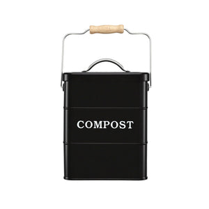 Gardeon 5L Compost Bin Kitchen Countertop Food Waste Caddy Black