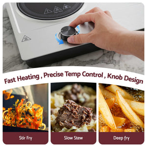 Ceramic Cooktop | 2 Hob Electric Hot Plate | 2400W