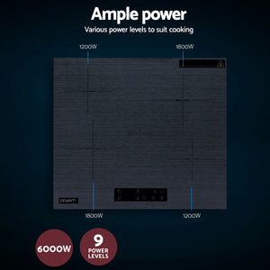 Electric Ceramic Cooktop 60cm | Touch Control | Grey
