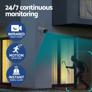UL-tech Wireless CCTV Camera | 3MP | 8CH | 4 Square Cameras