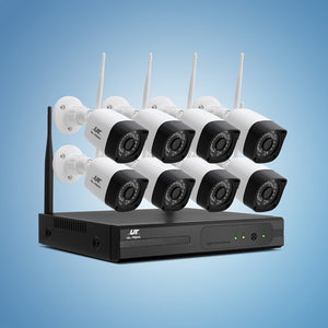 UL-tech Wireless CCTV Camera | 3MP | 8CH | 8 Square Cameras