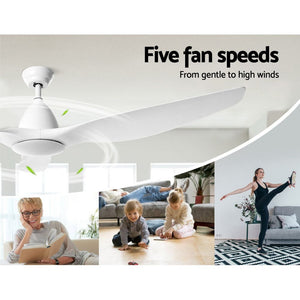 64'' Ceiling Fan with LED Light & Remote | DC Motor | 3 Blades