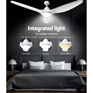 64'' Ceiling Fan with LED Light & Remote | DC Motor | 3 Blades