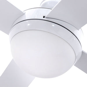 52'' Ceiling Fan w/Light & Remote | White