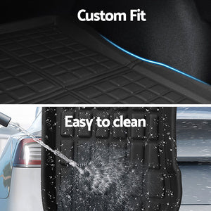 Tesla Model 3 Highland 2024 Boot Liner | Rear Frunk Cargo Trunk Mats | Weisshorn