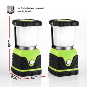 Waterproof LED Camping Lanterns | 2 Pack | 1000 Lumens | Tent & Emergency Lights (Pack B)