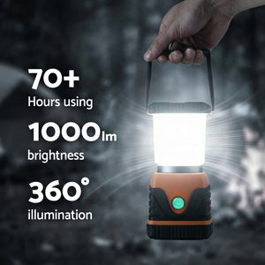 LED Camping Lanterns Set 2pc | 1000LM | Waterproof | Portable Emergency Lights (Pack A)