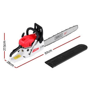 Petrol Chainsaw | 74CC | 22" Bar | E-Start Tree Pruning Chain Saw