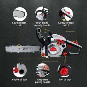 Petrol Chainsaw | 42cc | 16" Bar | Lightweight Cutting Saw