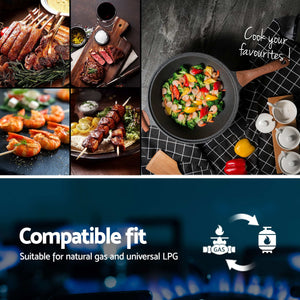 Gas Cooktop | 30cm 2 Burner Hob | Silver