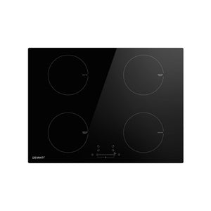 Devanti Electric Induction Cooktop | 70cm | Ceramic | 4 Zones | Stove Cook Top | Hot Plate | 7000W