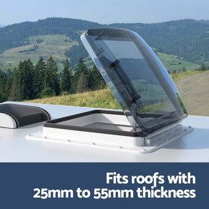 Weisshorn Caravan Roof Vent | Air Exhaust Hatch | RV Camper | White