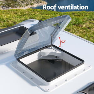 Weisshorn Caravan Roof Vent | Air Exhaust Hatch | RV Camper | White