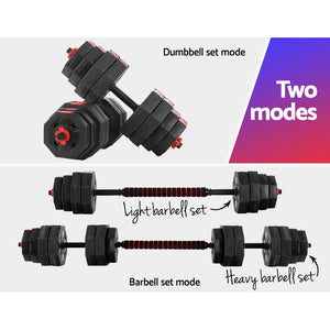 Everfit 40kg Dumbbells Barbell Set | Adjustable Dumbbell | Weight Lifting