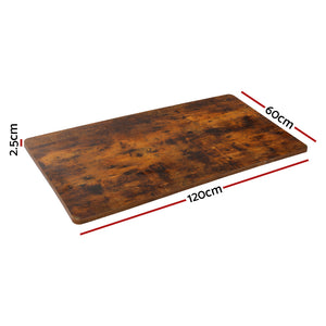 Standing Desk Top | Rustic Brown | 120CM