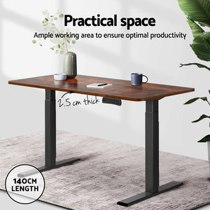 Standing Desk Top | Rustic Brown | 140CM