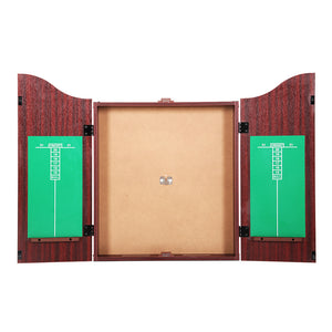 18" Dartboard | Dart Board | With Steel Darts | Wooden Cabinet | Party Game