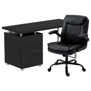 Artiss Computer Desk & Executive Office Chairs Set | Black