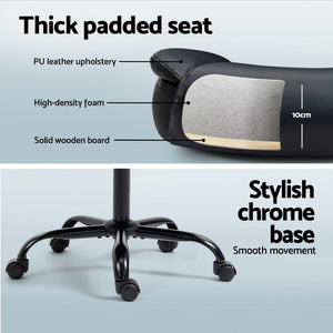 Artiss Computer Desk & Executive Office Chairs Set | Black