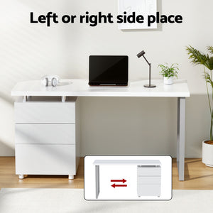 Artiss Computer Desk & Executive Office Chairs Set | White