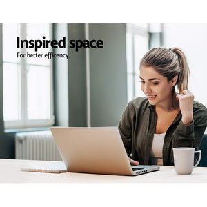 Computer Desk | Bookshelf Wall Mount | White