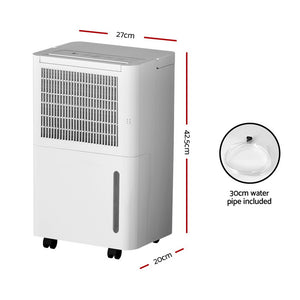 Devanti Dehumidifier | 12L | Air Purifier | White