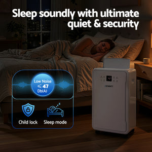 50L Dehumidifier | 50L/Day Moisture Removal | 8.5L Tank | Home & Mould Control