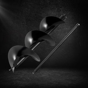 Auger Drill Bit | 300mm | Post Hole Digger | +80cm Extension | Black