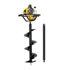 Petrol Post Hole Digger | 82CC | 300mm Auger Drill | Extension Bits Included