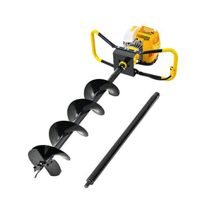 Petrol Post Hole Digger | 74CC | 200mm Auger Drill | Extension Bits Included