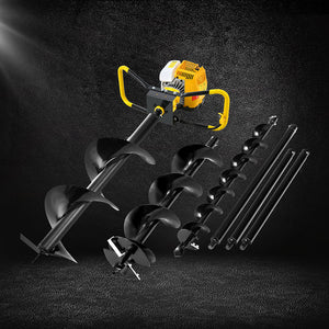 Petrol Post Hole Digger | 74CC | Motor Drill | Extension Auger Bits Kit