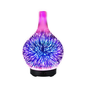 Devanti Ultrasonic Aroma Diffuser | Aromatherapy | 3D Light Oil Firework Humidifier