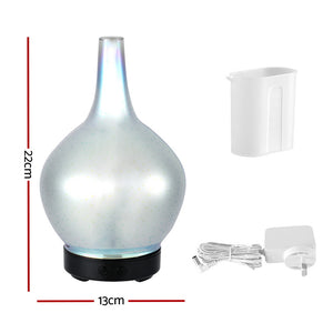 Devanti Ultrasonic Aroma Diffuser | Aromatherapy | 3D Light Oil Firework Humidifier
