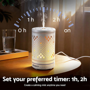 Aromatherapy Diffuser | 100ml | LED Lighting | Iron Finish | Forest (Style B)
