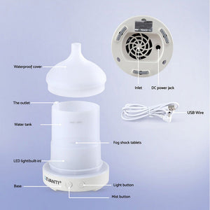 Aromatherapy Diffuser | 100ml | LED Lighting | Iron Finish | Forest (Style B)