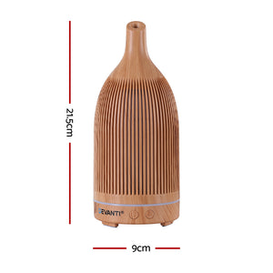 Essential Oil Diffuser | 200ml | LED Lighting | Iron | Forest Light Wood Grain