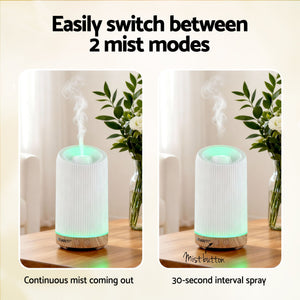 Ultrasonic Diffuser | 200ml | LED Lights | Iron | Forest Finish