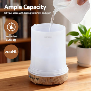 Ultrasonic Diffuser | 200ml | LED Lights | Iron | Forest Finish