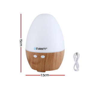 Ultrasonic Essential Oil Diffuser | 130ml | LED Lights | Iron | Forest