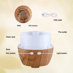 Ultrasonic Essential Oil Diffuser | 130ml | LED Lights | Iron | Forest