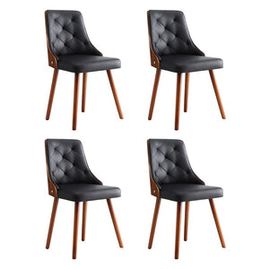 Artiss Dining Chairs | Set of 4 | PU | Black