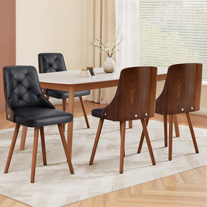 Artiss Dining Chairs | Set of 4 | PU | Black